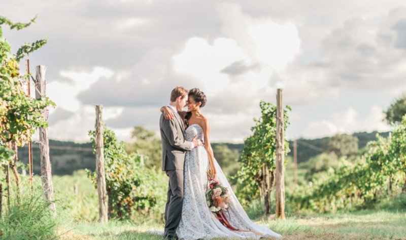 свадьба в  винограднике